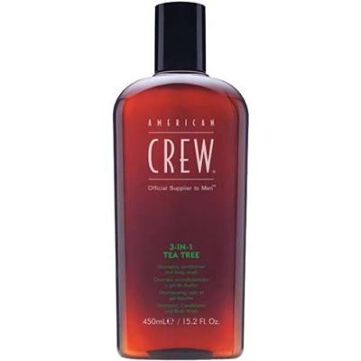 American Crew Men 3-IN-1 Tea Tree Shampoo, Conditioner and Body Wash 450ml/15.2oz