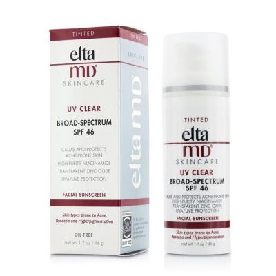 EltaMD UV Clear Facial Sunscreen SPF 46 - For Skin Types Prone To Acne, Rosacea & Hyperpigmentation - Tinted 48g/1.7oz