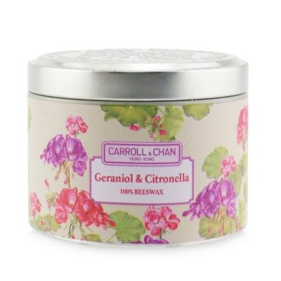 Carroll & Chan 100% Beeswax Tin Candle - Geraniol & Citronella (8x6) cm