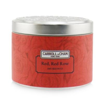 Carroll & Chan 100% Beeswax Tin Candle - Red Red Rose (8x6) cm