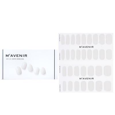 Mavenir Nail Sticker (White) - # White Crema Nail 32pcs
