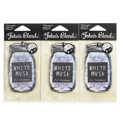 John's Blend Air Freshener - White Musk 1pcs