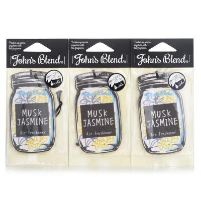 John's Blend Air Freshener - Musk Jasmine 3pcs