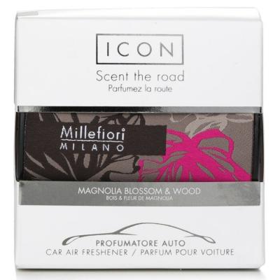 Millefiori Icon Textile Floral Car Air Freshener - Magnolia Blossom & Wood 1pc