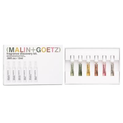MALIN+GOETZ Fragrance Discovery Kit: Bergamot EDP 2ml+Cannabis EDP 2ml+Dark Rum EDP 2ml+Leather EDP 2ml+Strawberry EDP+Vetiver EDP 2ml 6pcs