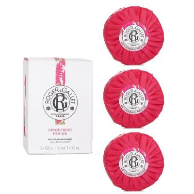Roger & Gallet Gingembre Rouge Wellbeing Soaps Box 100gx3