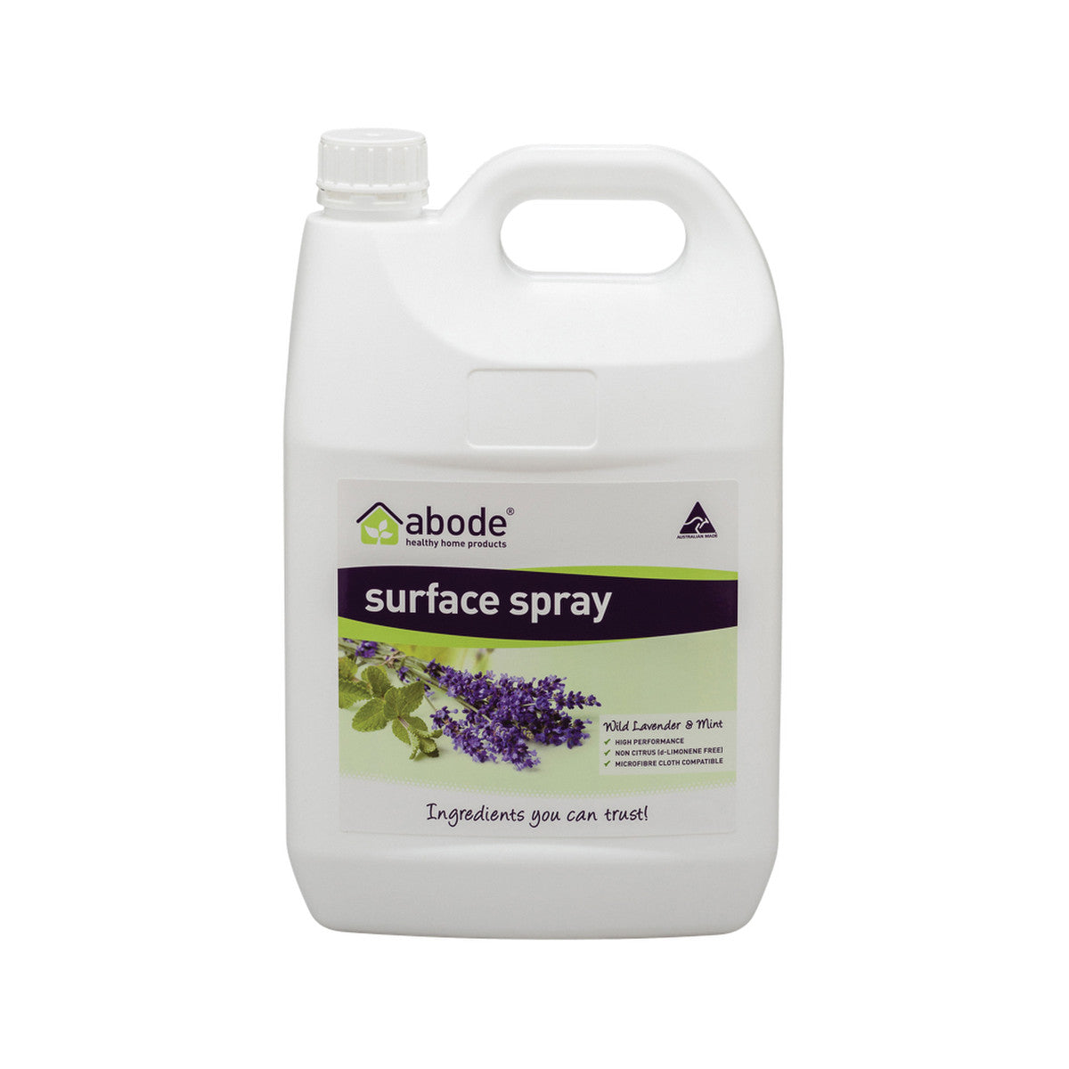 Abode Surface Spray Wild Lavender Mint 4l