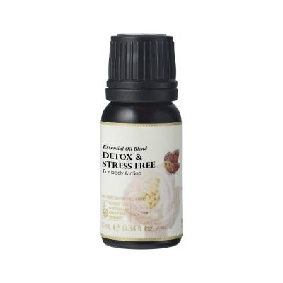 Ausganica Organic Essential Oil Blend Detox & Stress Free (for Body & Mind) 10ml