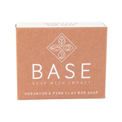 Base Soap Bar Geranium And Pink Clay 120g
