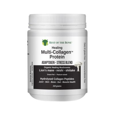 Best Of The Bone Healing Multi-collagen Protein Powder Adaptogen-stress Blend (organic Healing Mushrooms: Lions Mane Reishi Shiitake)