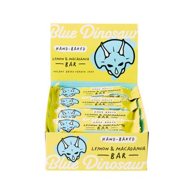 Blue Dinosaur Bar Snack Lemon And Macadamia 45g X 12