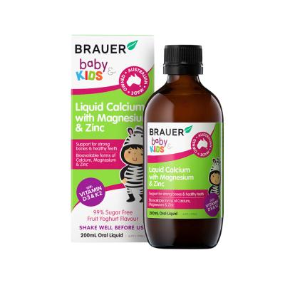 Brauer Baby Kids Liq Calcium With Magnesium And Zinc 200ml