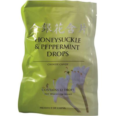 Cathay Herbal Honeysuckle And Peppermint Drops X 12 Pack