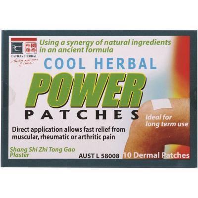Cathay Herbal Power Patches Cool Herbal (dermal) X 10 Pack