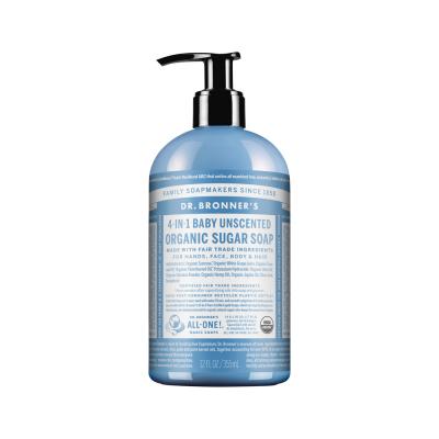 Dr. Bronner's Org Sugar Soap Unscented (baby) (pump) 355ml