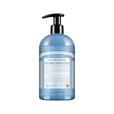 Dr. Bronner's Org Sugar Soap Unscented (baby) (pump) 710ml