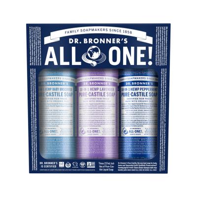 Dr. Bronners Pure Castile Soap Liq Cosmic Classic 237mlx3 Pk