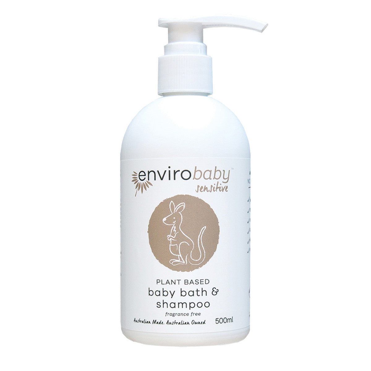 Envirobaby Sensitive Baby Bath Shampoo Fragrance Free 500ml