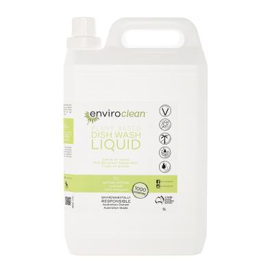 Enviroclean Plant Based Dish Wash Liquid (botanical Peppermint) Liquid 5l