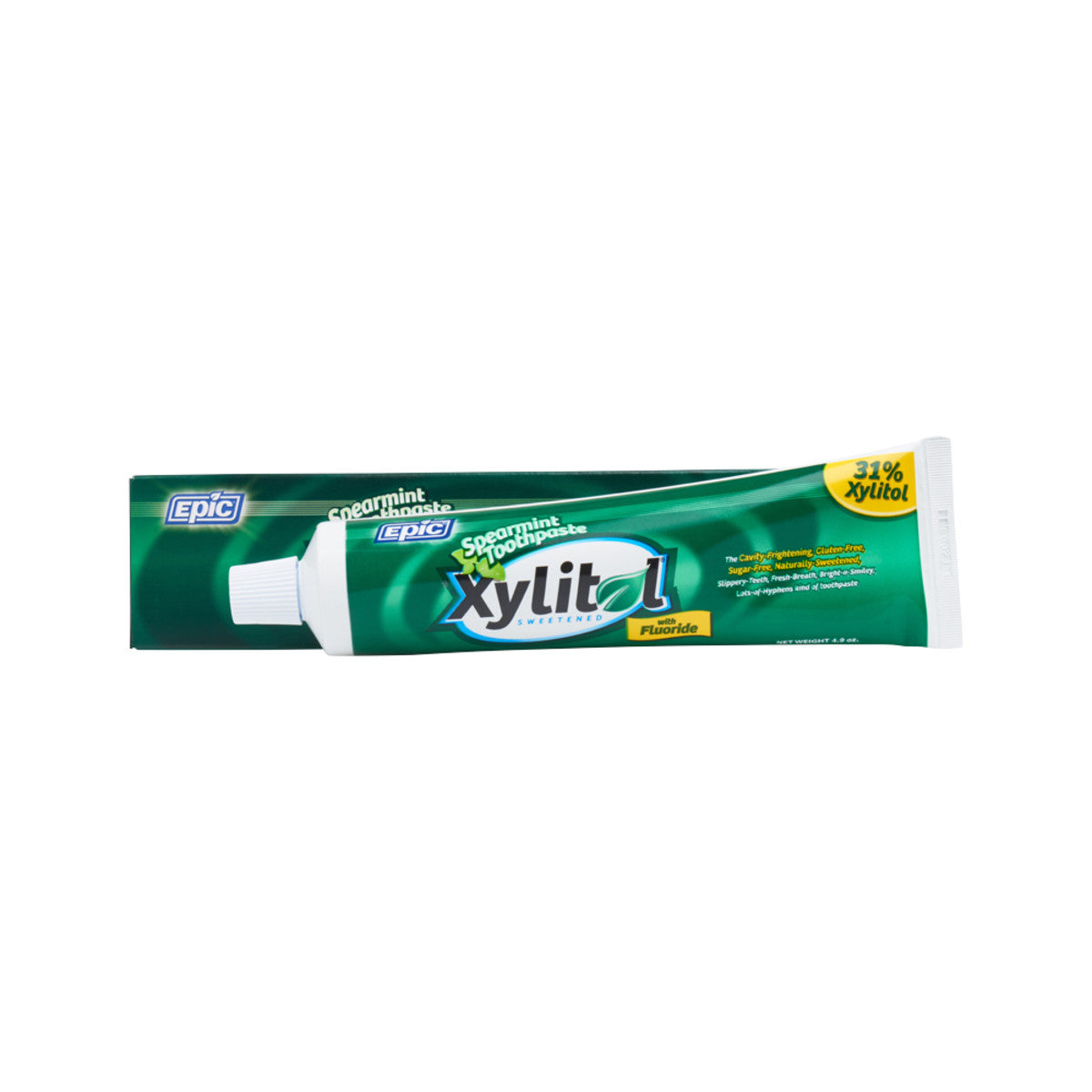 Epic Spearmint Toothpaste With Xylitol (with Fluoride) 4.9oz