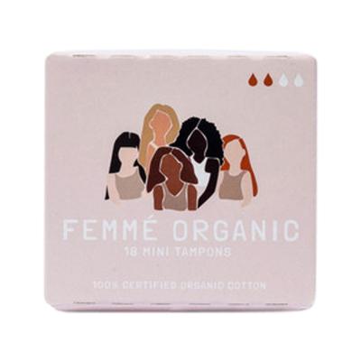 Femme Organic Org Tampons Mini X 18 Pack