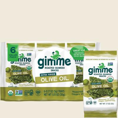 Roasted Seaweed Snacks Olive Oil 8x30g