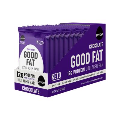 Googys Good Fat Collagen Bar Chocolate 45g X 12 Display