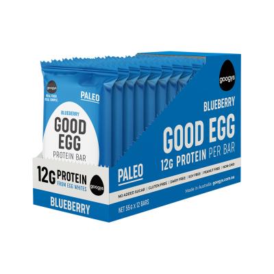 Googys Bar Protein (good Egg) Blueberry 55g X 12 Disp