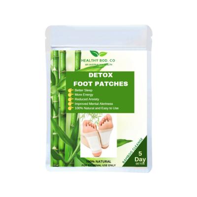Healthy Bod Foot Patches Detox Bamboo X 10 Patches (5 Pairs)