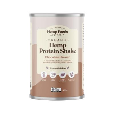 Hemp Foods Aust Organic Hemp Protein Shake Chocolate 420g