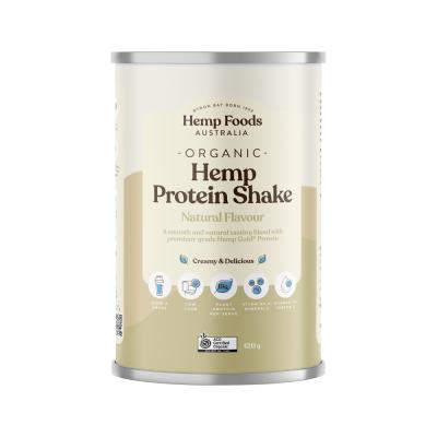 Hemp Foods Aust Organic Hemp Protein Shake Natural 420g