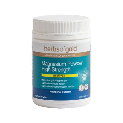 Herbs Of Gold Magnesium Powder High Strength Pineapple 150g
