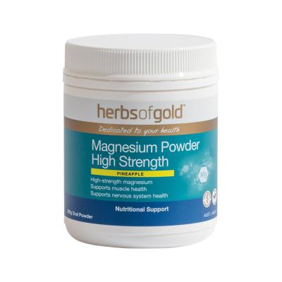 Herbs Of Gold Magnesium Powder High Strength Pineapple 300g