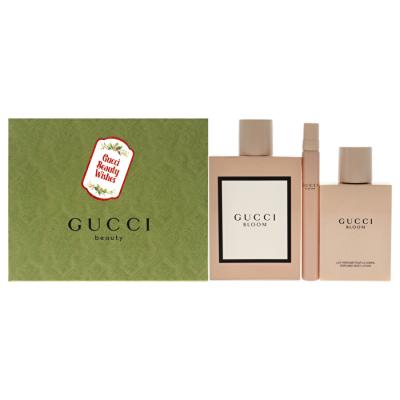 Gucci Bloom 3pc Women Travel Gift Set - Eau De Parfum & Body Lotion & 10ml Eau De Parfum 100ml