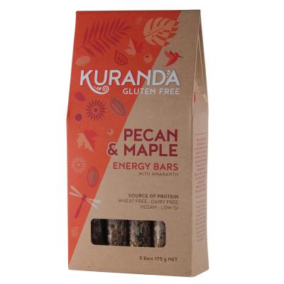 Kuranda Glut Free Energy Bars Pecan & Maple 35g X 5
