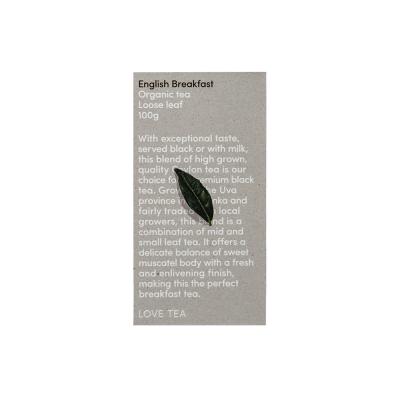 Love Tea Organic English Breakfast Loose Leaf 100g