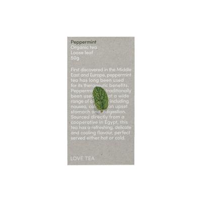 Love Tea Organic Peppermint Loose Leaf 50g