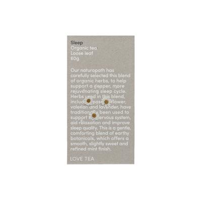 Love Tea Organic Sleep Tea Loose Leaf 60g