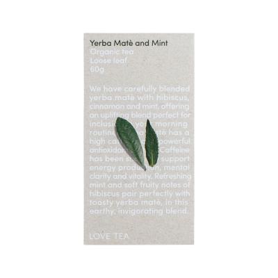 Love Tea Organic Yerba Mate And Mint Loose Leaf 60g