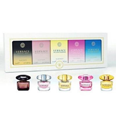 Versace Mini Set - Crystal Noir & Bright Crystal & Yellow Diamond & Bright Crystal Absolu & Yellow Diamond Intense 5pc