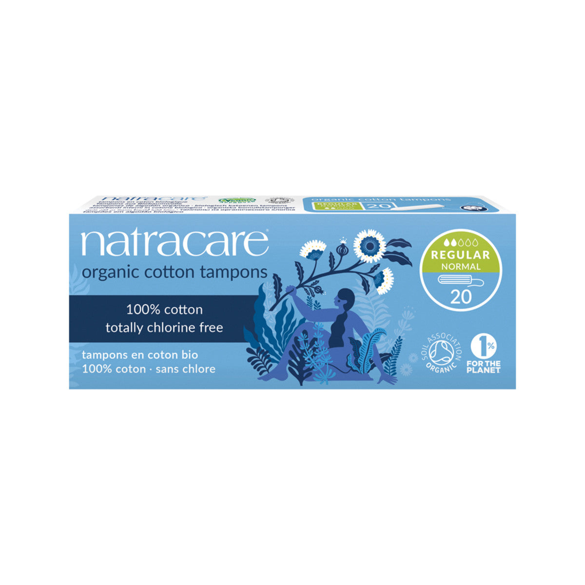 Natracare Tampons Org Cotton Regular X 20 Pack