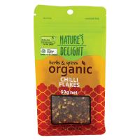 Nature's Delight Organic Chilli Flakes 50g