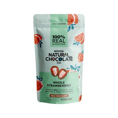 Noosa Natural Milk Chocolate Whole Strawberries 100g
