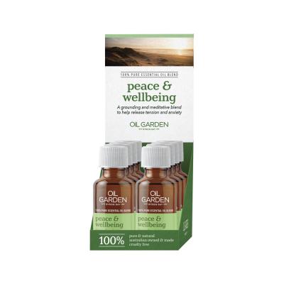 Oil Garden Essential Oil Blend Peace & Wellbeing 25ml X 8 Display Sell Through