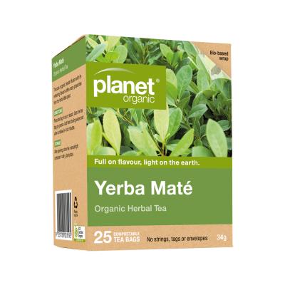 Planet Organic Org Yerba Mate Herbal Tea X 25 Tea Bags