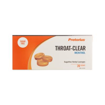 Pretorius Throat Clear Lozeng Menthol 20pk