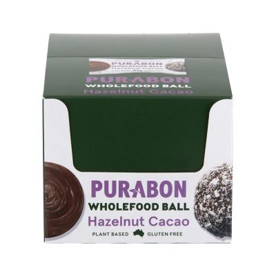Purabon Balls Wholefood Hazelnut Cacao 43g X 12