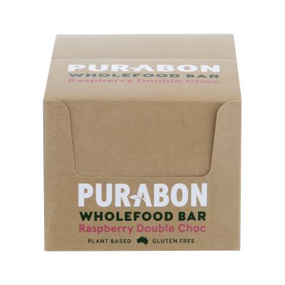 Purabon Bar Wholefood Raspberry Double Choc 60g X 15