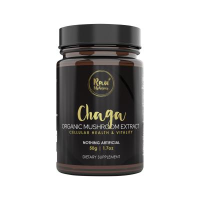 Raw Medicine Org Mushroom Extract Chaga 50g