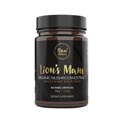 Raw Medicine Org Mushroom Extract Lion's Mane 50g